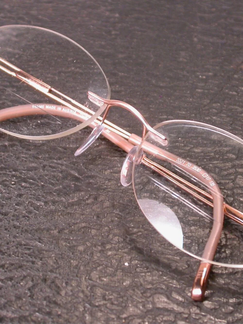 Silhouette Titan Frameless Gold Wire Eyeglasses Made in Austria